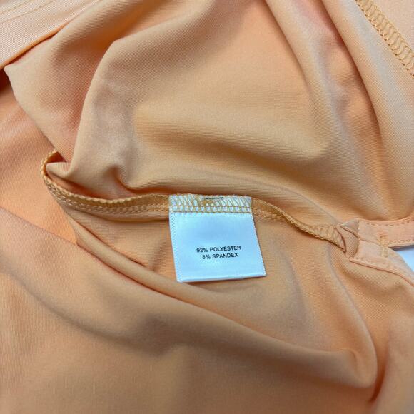 Peter Millar Summer Comfort Mens Small Solid Orange Short Sleeve Golf Polo Shirt - Picture 4 of 6